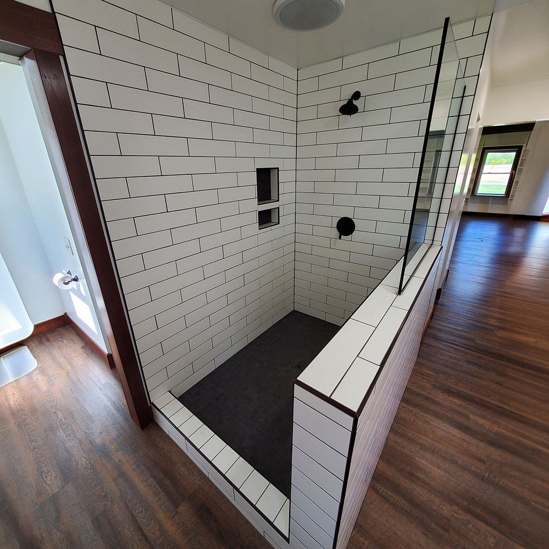Bathroom remodel with timeless tile in Wooster, Ohio